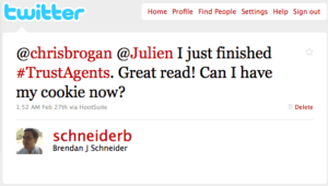 Trust Agents Tweet from @SchneiderB Trust Agents Tweet from @SchneiderB